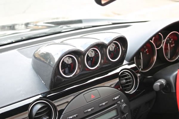 Triple Gauge Meter (Carbon)