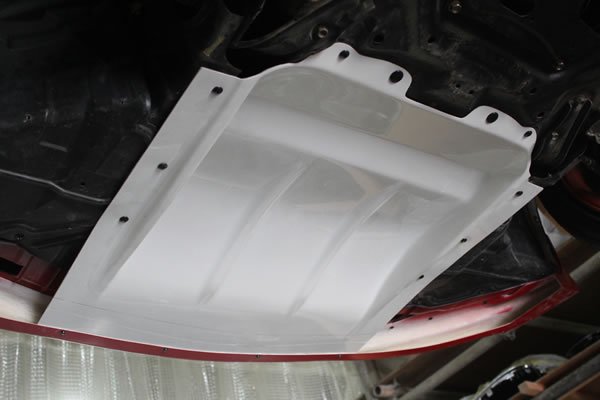 Glide Lip Spoiler Under Panel (FRP + Black Gel)